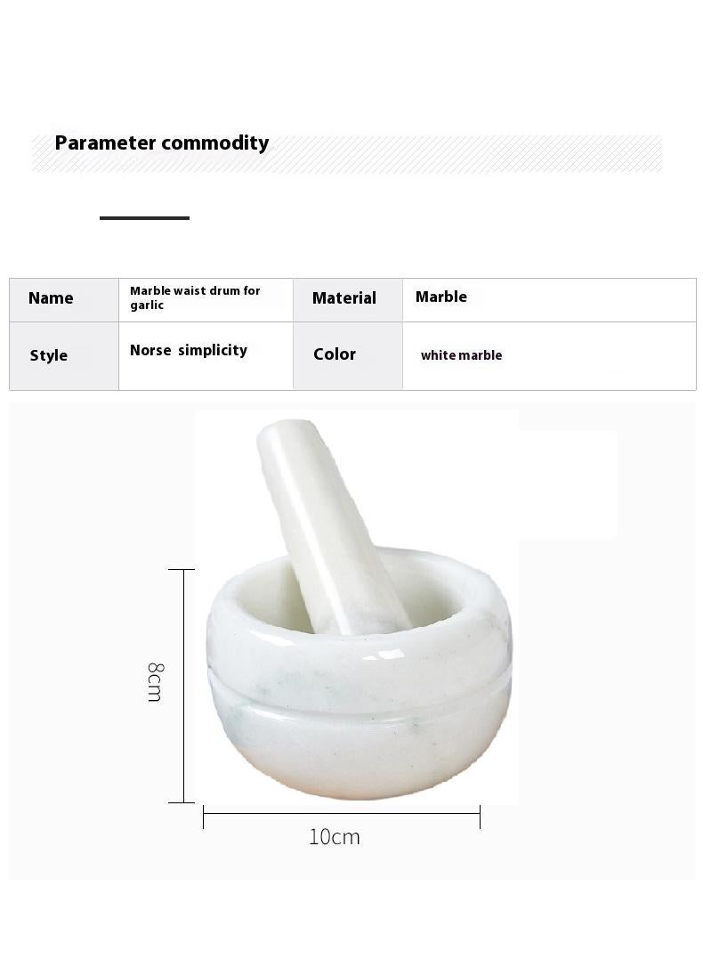 Bluejw Marble Granite Mortar And Pestle kitchen Small Tool For Grinder And Garlic Jar - Image 2