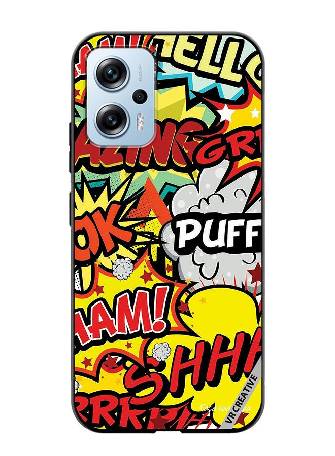 VR CREATIVE Protective Case Cover For Xiaomi Poco X4 GT Multibrand Stickers Design Multicolour - Image 1