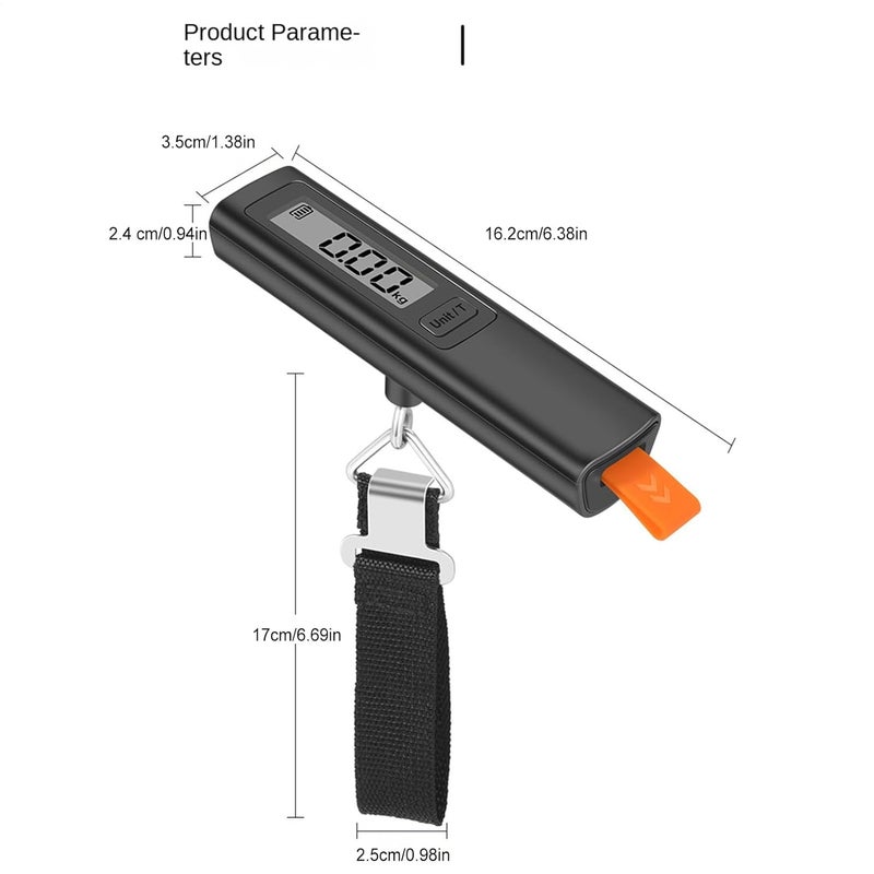 Luggage Weight Scale | with LCD Display - Travel Digital Suitcase Weight Scale - for Travel Vacation Backpacking Hiking Cruise Baggage Check Packing - Image 5