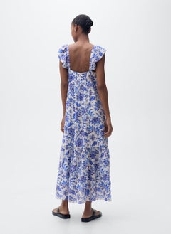 MANGO Ruffled Floral Print Dress  - Image 2