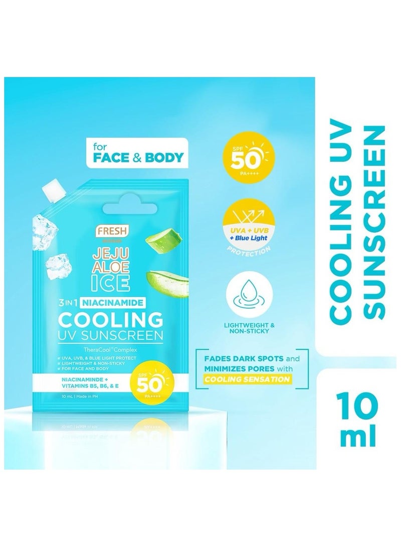 فريش جيجو ألو آيس 3 في 1 نياسيناميد واقي من الشمس للأشعة فوق البنفسجية، 10 مل - Image 1