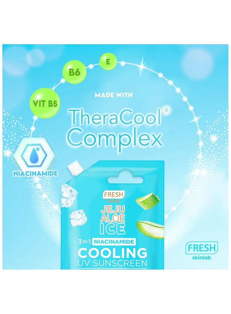 فريش جيجو ألو آيس 3 في 1 نياسيناميد واقي من الشمس للأشعة فوق البنفسجية، 10 مل - Image 2