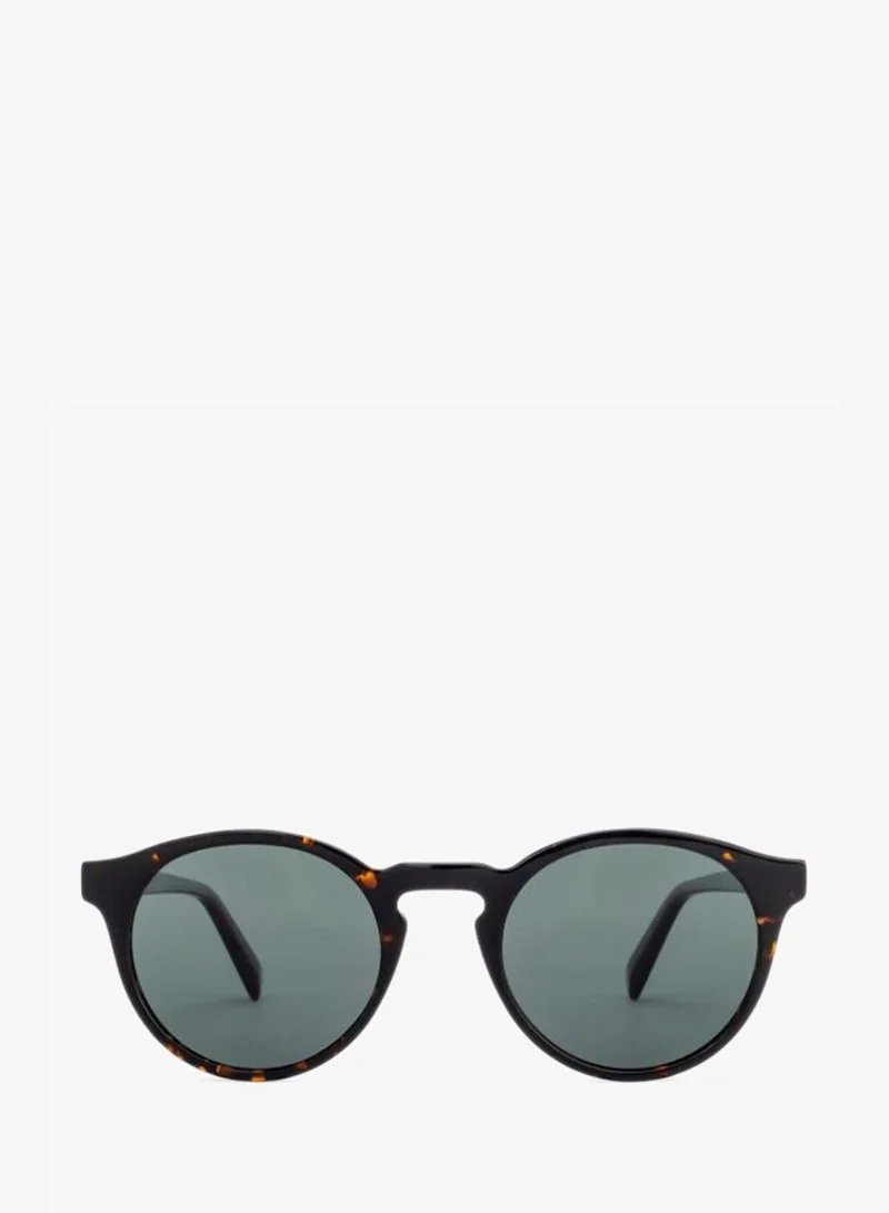 John Jacobs JJ Tints Full Rim Round Frame Polarized &amp; UV Protected Sunglasses JJ S12432 - 50mm - Brown