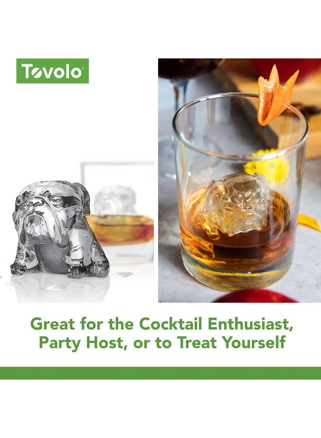 Tovolo Bulldog Shaped Ice Molds, Set of 2 - Large Ice Mold Gift Ideal for Dog Lovers - Unique Ice Mold Chills Drinks - Odor-Free Freezer Storage, Dishwasher-Safe with Silicone Plunger - Image 4