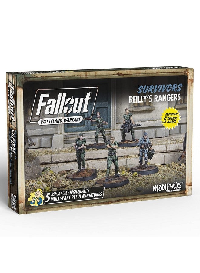 Modiphius Fallout Wasteland Warfare Survivors Reilly'S Rangers 5 Miniatures 32Mm Unpainted Resin Figures Capital Wave Rpg - Image 1