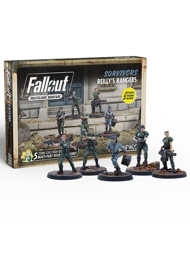 Modiphius Fallout Wasteland Warfare Survivors Reilly'S Rangers 5 Miniatures 32Mm Unpainted Resin Figures Capital Wave Rpg - Image 4