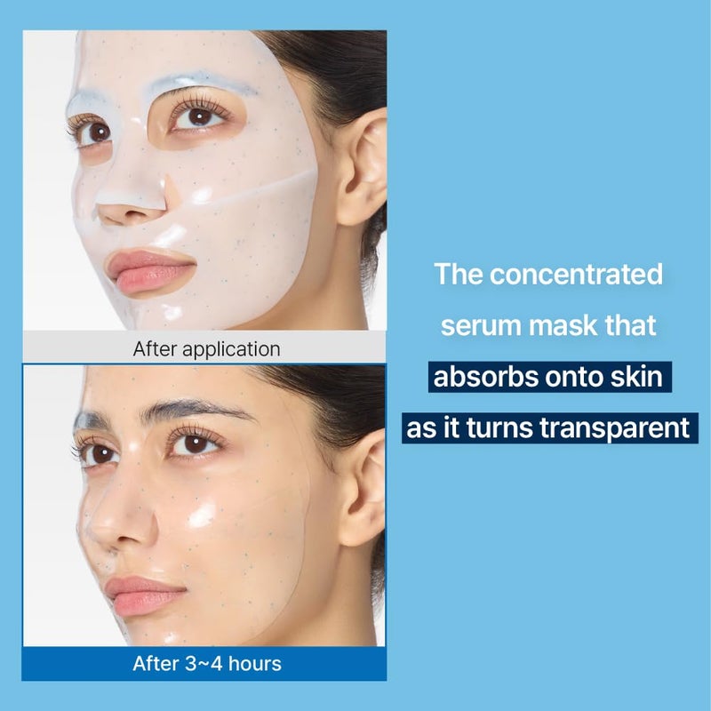 Illiyoon Ceramide Ato Concentrate Gel Face Mask | 34g x 4ea, Ceramide & Collagen Hydrating Overnight Hydrogel Mask with Hyaluronic Acid, Korean Pore Tightening Sleep Mask, Glass Skin Glow - Image 3