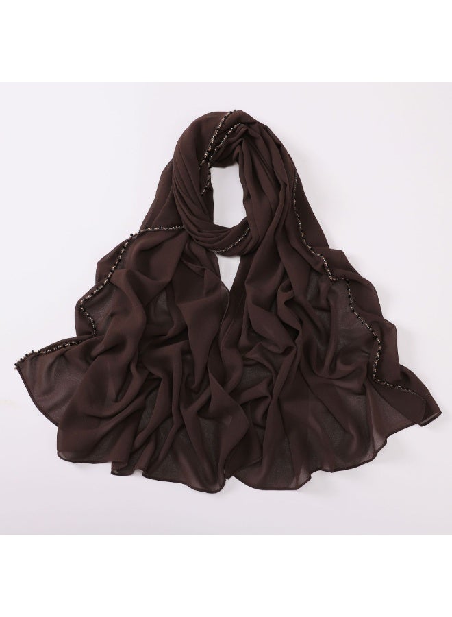 Nariele New Crystal Pearl Chiffon Headscarf - Image 1