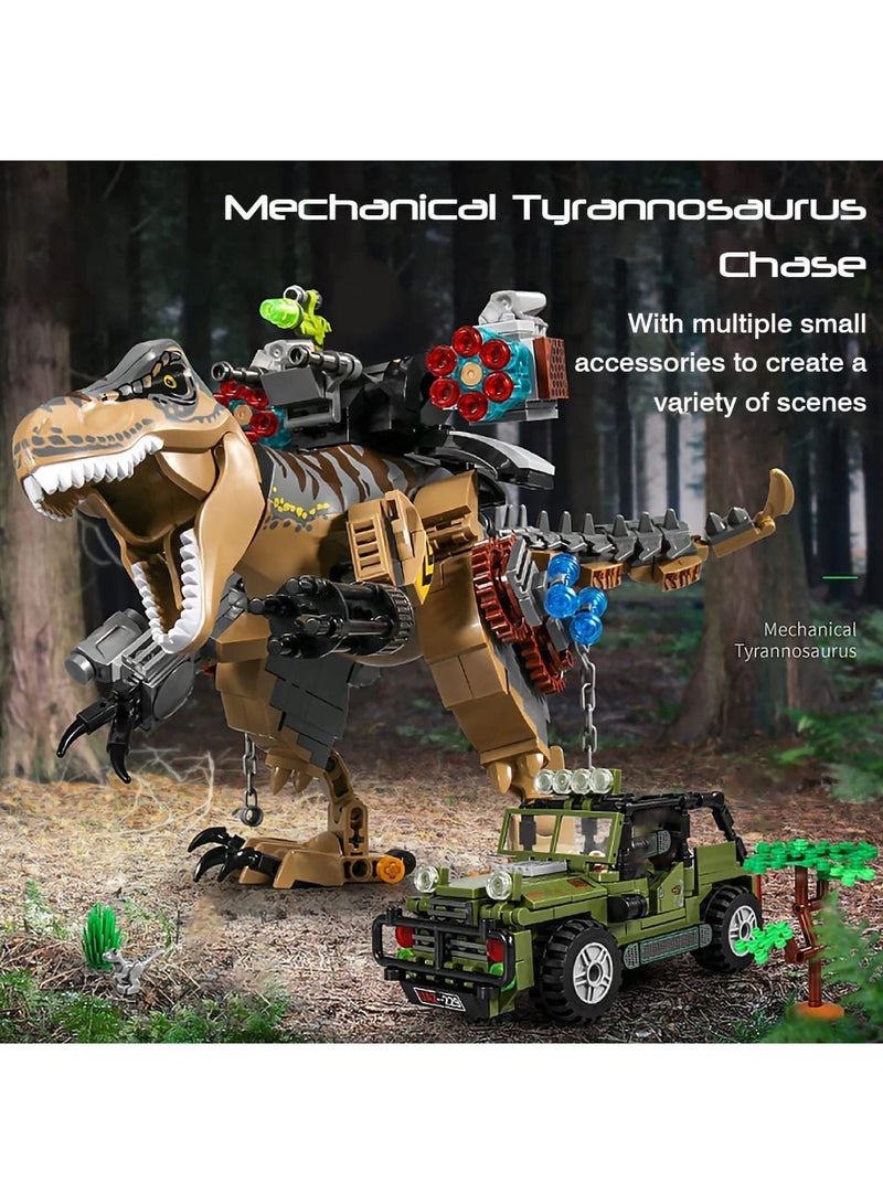 Dinosaurs Building Blocks Set 645 Pcs, Dinosaur for Boys Age 8 9 10 11 12 13 14 Years Toys Kit, Park World, Birthday Gifts and Girls