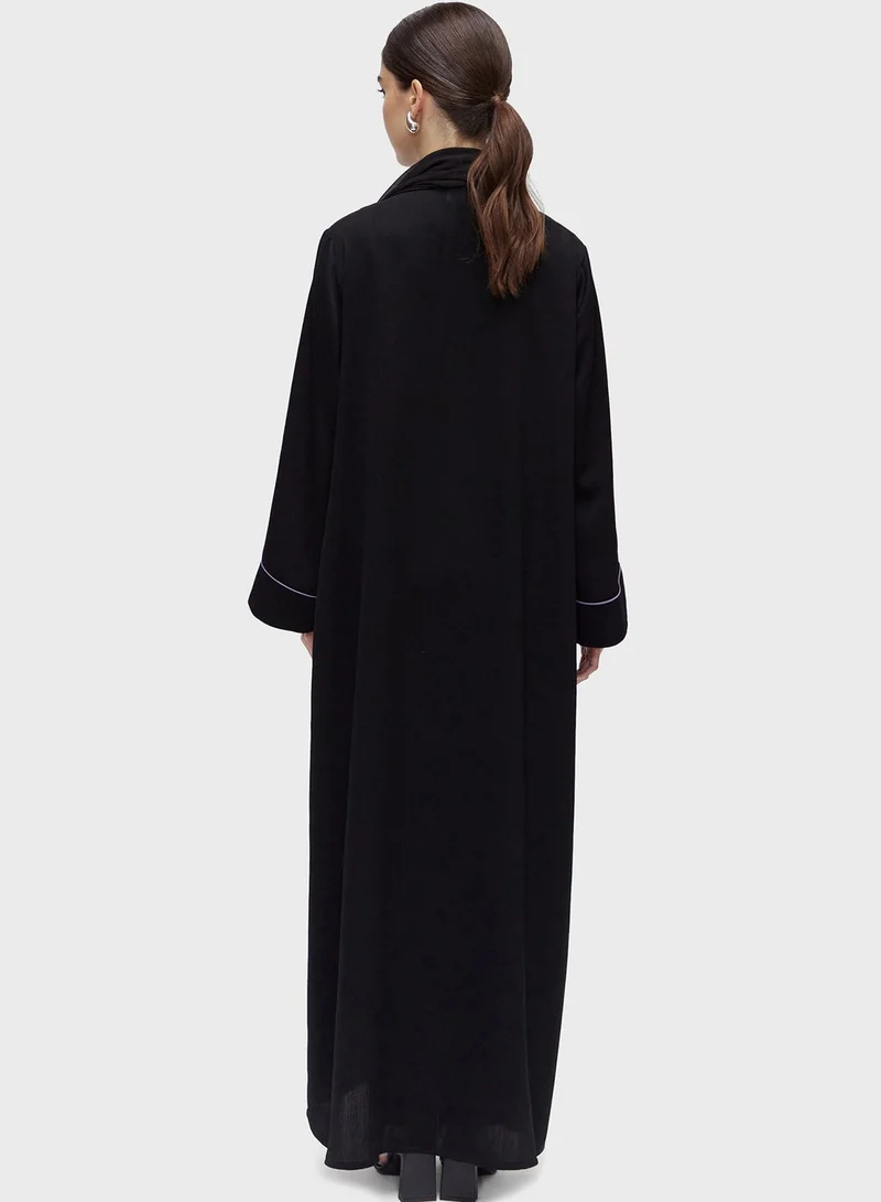 CHASE Wide Sleeve Knitted Abaya