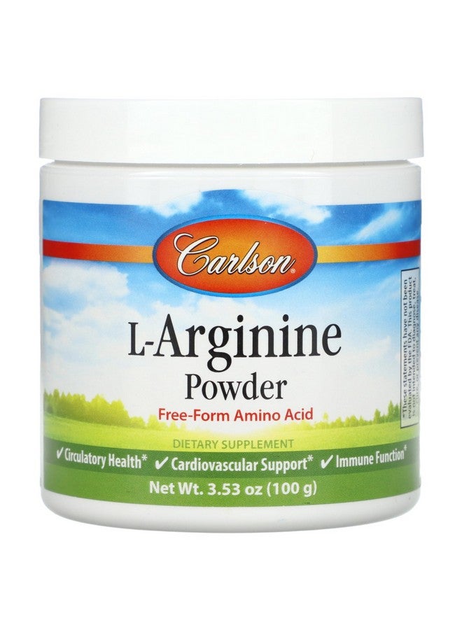 Carlson Labs L-Arginine Powder, 100g - Image 1