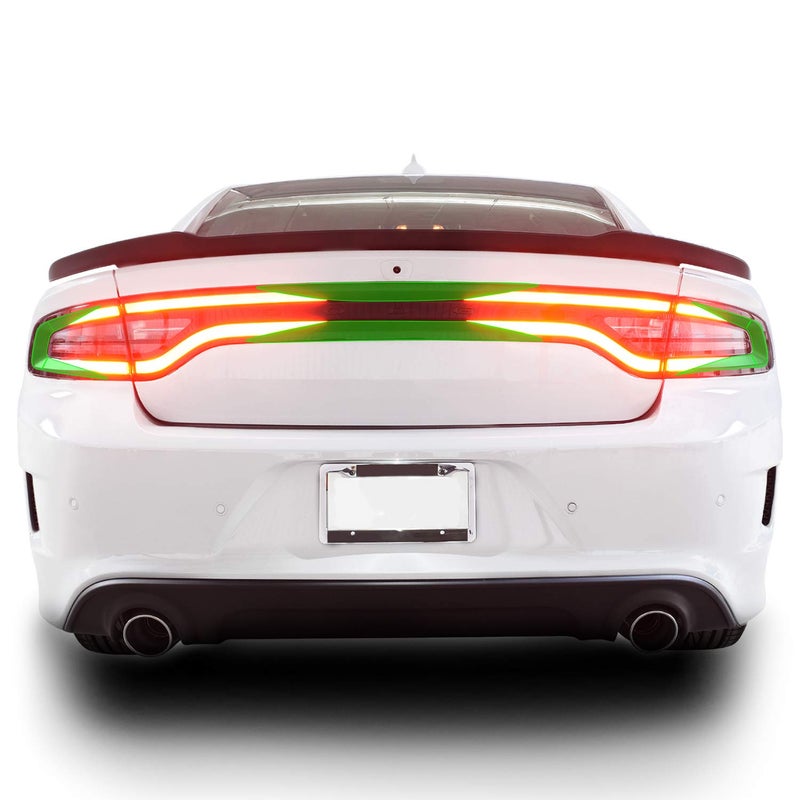 Bogar Tech Designs Tail Light Race Track Bat Vinyl Overlay Decal Cover Compatible with Dodge Charger 2015-2023 - Gloss Black - Image 4