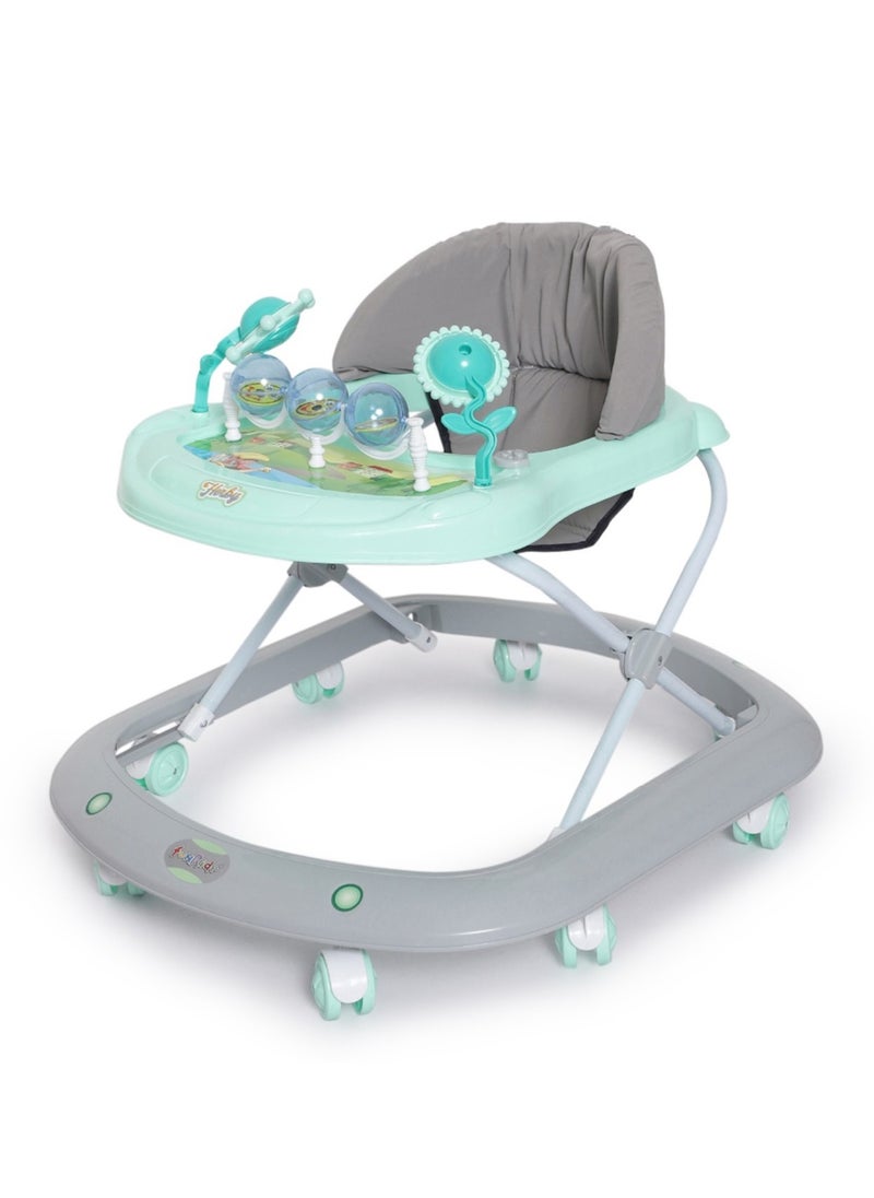 BABYCARA Baby Walker Foldable Activity Walker with Adjustable Height 
