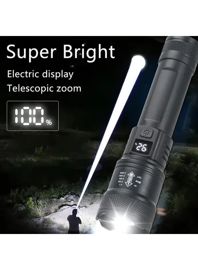 1pc Multi Functional Handheld Flashlight USB Rechargeable Portable ABS Work Lamp - Image 5