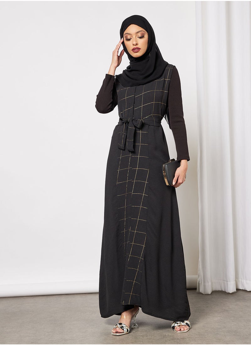 Hayat - Modest Vest With Belt And Sheila - Image 1