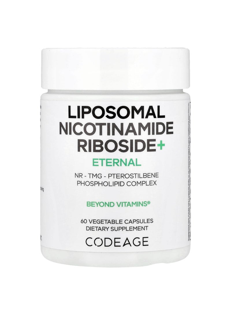 Liposomal Nicotinamide Riboside+, 60 Vegetable Capsules