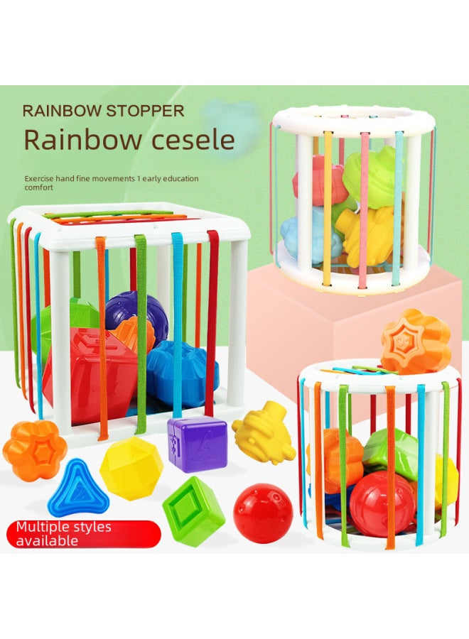 Baby Toy 3-6-12 Months Grit Baby Newborn Hand-held Rattle Manhattan Ball Sesler-Color:【english Color Box】 3-piece Set-bubble Blanzhuanle 213g - Image 5