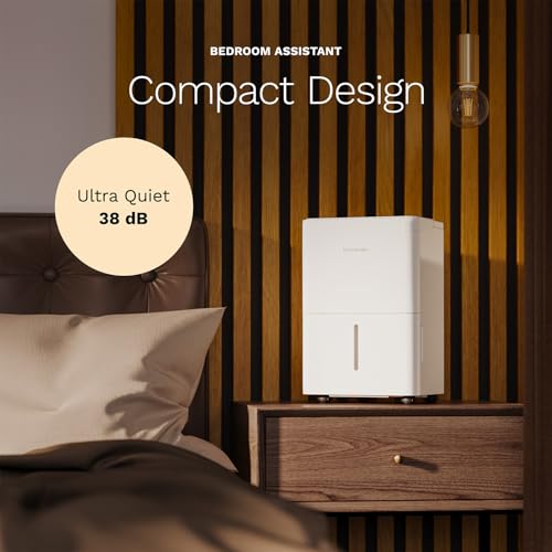 hOmeLabs Dehumidifier 1,800 Sq Ft Wi-Fi (8 Pint MAX 24 Pint at 95°F, 90% RH) for Advanced Humidity & Moisture Control, Quiet, Efficient, Auto Shut-off, Ideal for Home, Basement, Office - Image 4