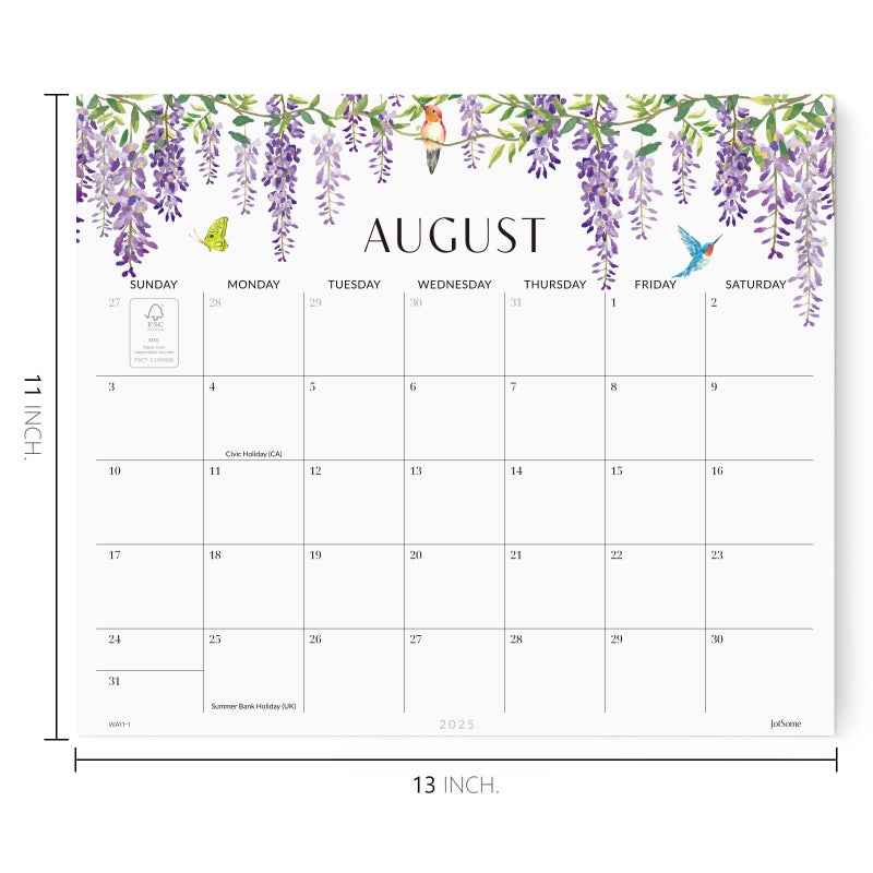Jotsome Magnetic Calendar For Refrigerator 2025-2026  Monthly Fridge Calendar From Now To December 2026 13X11 Inch  Easy Organizing (Floral) - Image 2