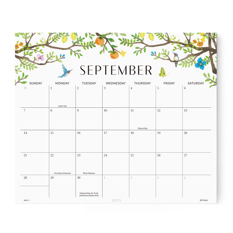 Jotsome Magnetic Calendar For Refrigerator 2025-2026  Monthly Fridge Calendar From Now To December 2026 13X11 Inch  Easy Organizing (Floral) - Image 1