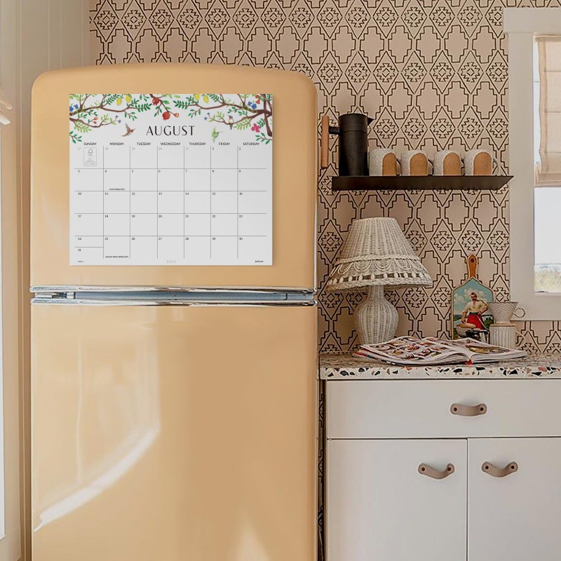 Jotsome Magnetic Calendar For Refrigerator 2025-2026  Monthly Fridge Calendar From Now To December 2026 13X11 Inch  Easy Organizing (Floral) - Image 5