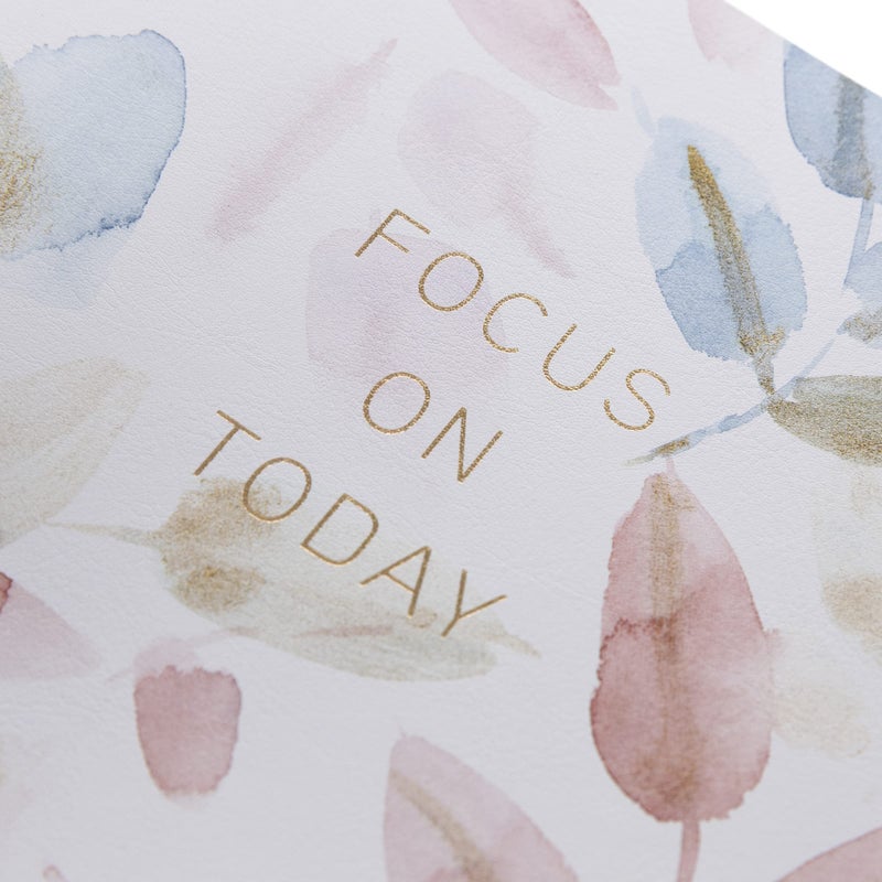 Graphique Vegan Leather Spiral Journal - Focus Design - 192 Lined Pages - Perfect for Taking Notes, Lists and More (8" x 10") - Image 2