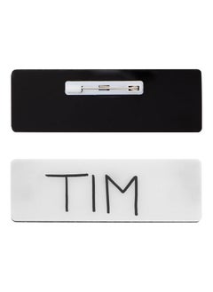 Juvale 15Pack Blank Name Tag Pin Badges White Blank Name Tags For Employee Id Badges Custom Personnel Labels For Retail Stores Restaurants And Offices (3X1In)  - Image 5