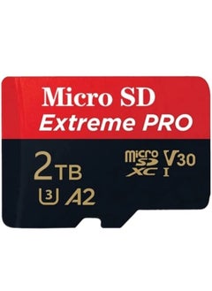 بطاقة Micro SD عالية السرعة بسعة 2 تيرابايت بطاقة ذاكرة Micro SD TF بطاقة فلاش 2 تيرا بايت Micro SD للهاتف كاميرا الكمبيوتر