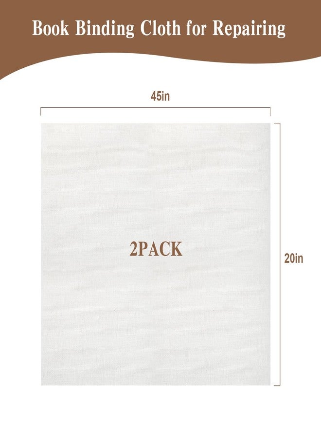 AGUZXTM 2PCS Book Binding Cloth Kits,Book Making Book Repair Cloth Material Bookbinding Super Cloth for Repairing Binding of Old Books (20x45 Inch) - Image 2