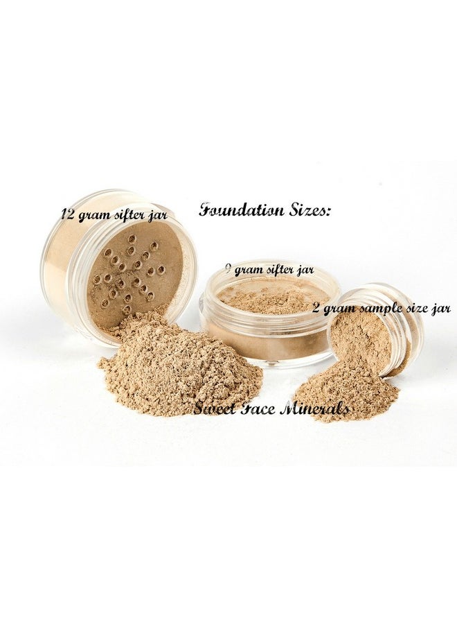 Sweet Face Minerals - Medium Concealer Corrector Mineral Makeup Matte Bare Face Foundation Loose Powder Full Coverage (20 Gram Sifter Jar) - Image 1