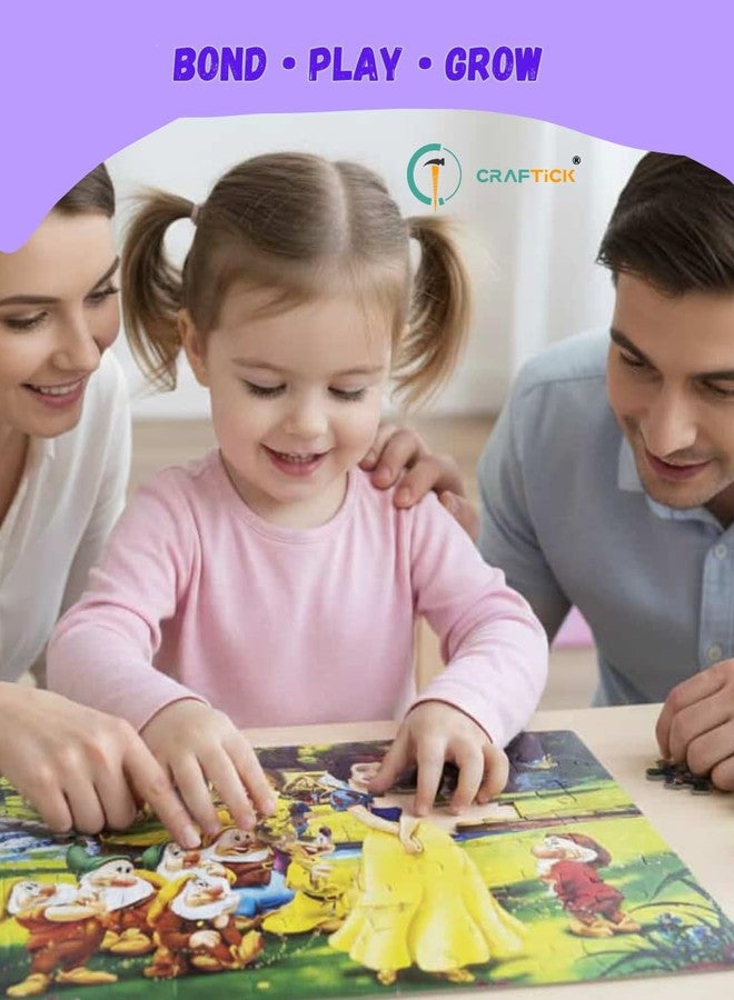 أحجية سنو وايت من كرافتيك® للأطفال من عمر 6 سنوات فما فوق (أميرة) | هدية تذكارية للأولاد والبنات - Image 4