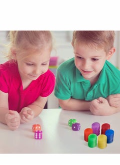 Y&D 240 Transparent 6 Color Clear Bingo Counting Chip Plastic Markers, for Kindergarten, Sensory Play and Light Panels (Multicolored)  - Image 5