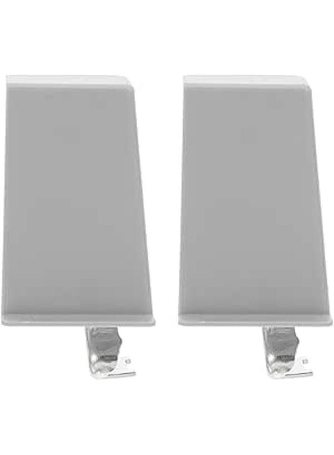 Heavy Duty Soft Close Concealed Cabinet Hinges Kitchen 2 Pieces Set Gray - Image 1