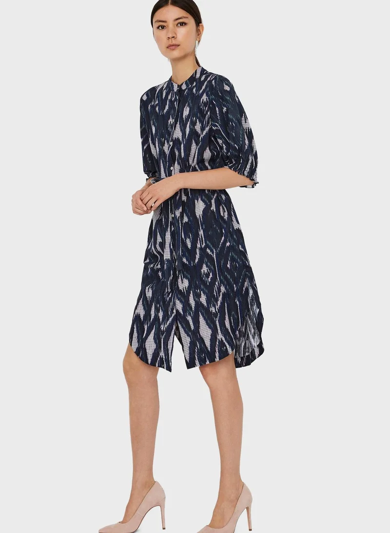 VERO MODA Belted Shirt Dress