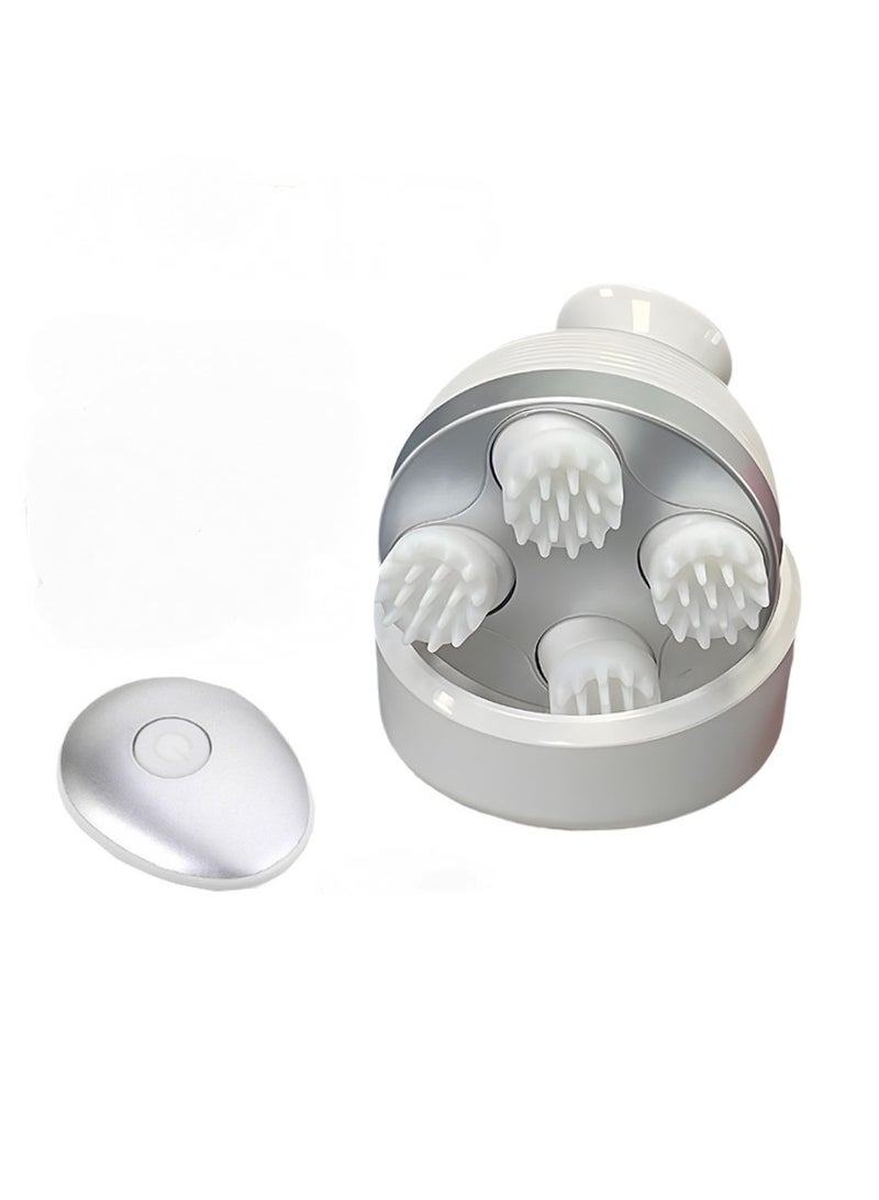 Loquat Electric Head Massager, 3D Wireless Scalp Massager, Waterproof Body Massage Health Care Shoulder Neck Deep Tissue Kneading Massage - Image 1