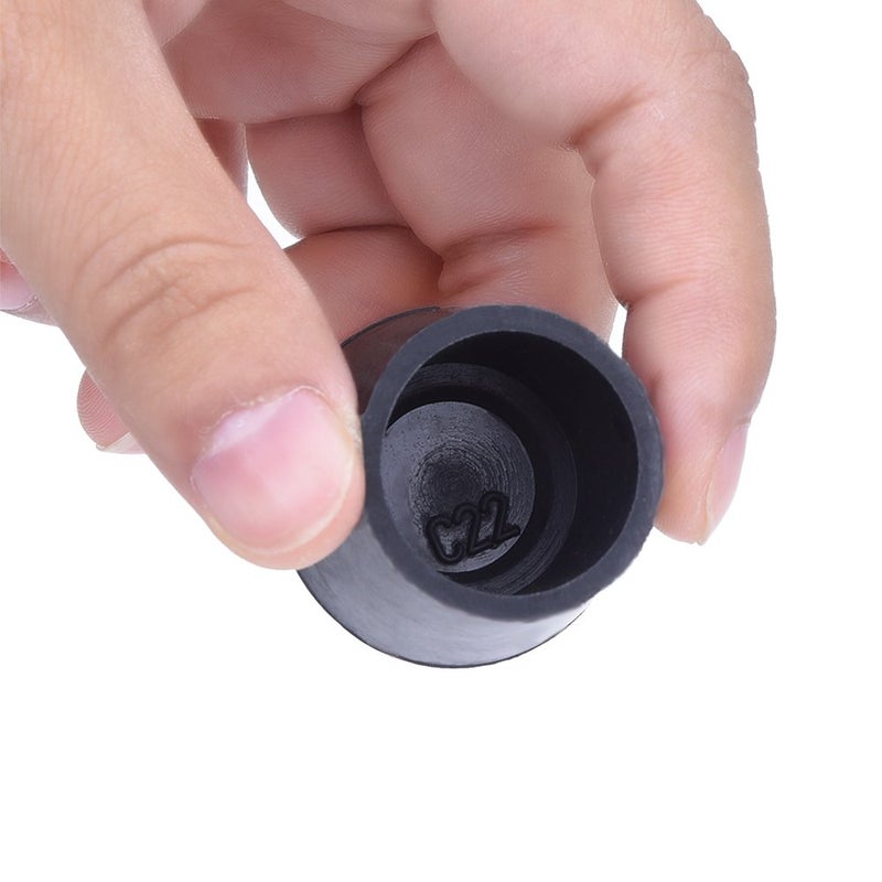 إي بوت أغطية أطراف أرجل الكراسي والطاولات المطاطية من إيبوت، 7/8 بوصة، عبوة من 12 قطعة، أسود - Image 4