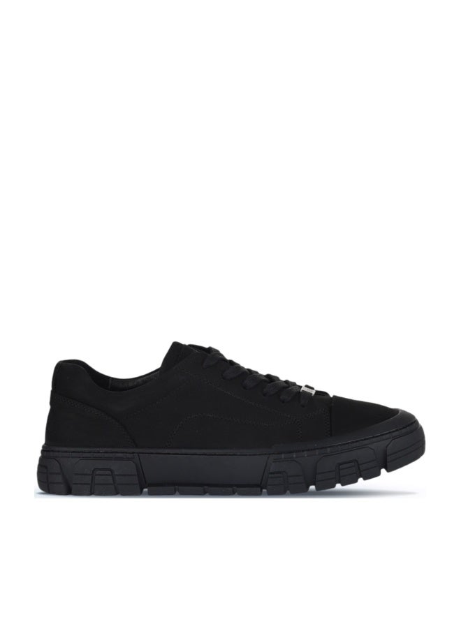 BUENO Men's Suede Sneakers – Rugged Lace-Up Design with Chunky Textured Sole for Casual and Streetwear Looks - Image 1