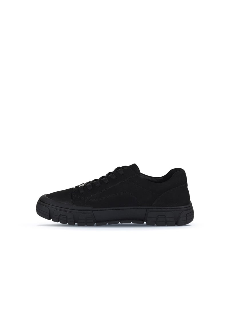 BUENO Men's Suede Sneakers – Rugged Lace-Up Design with Chunky Textured Sole for Casual and Streetwear Looks - Image 3