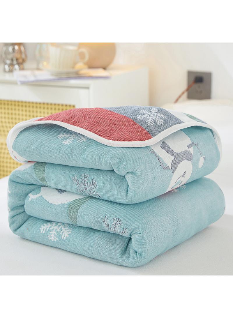 Y&D 90*100cm Six Layer Absorbent Cotton Towel Summer Cool Blanket  - Image 1