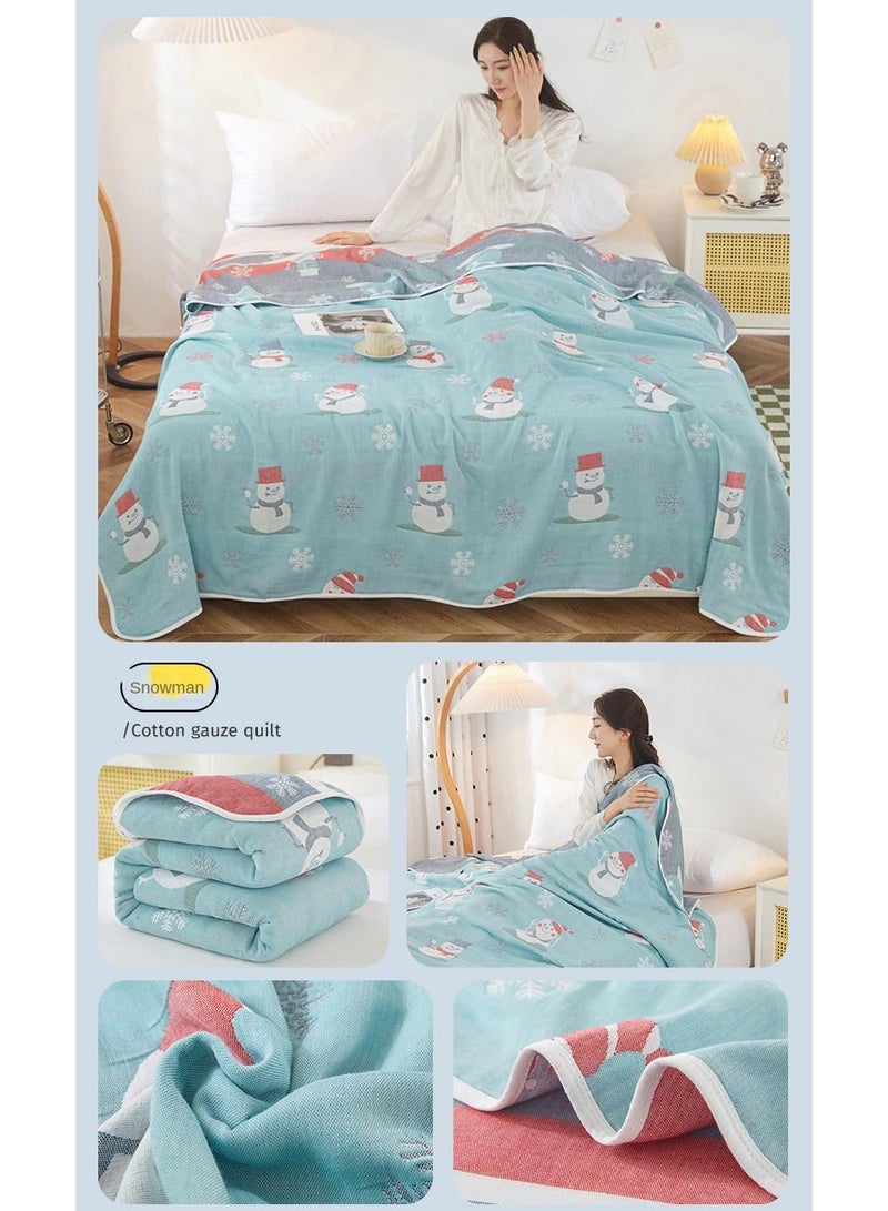 Y&D 90*100cm Six Layer Absorbent Cotton Towel Summer Cool Blanket  - Image 4