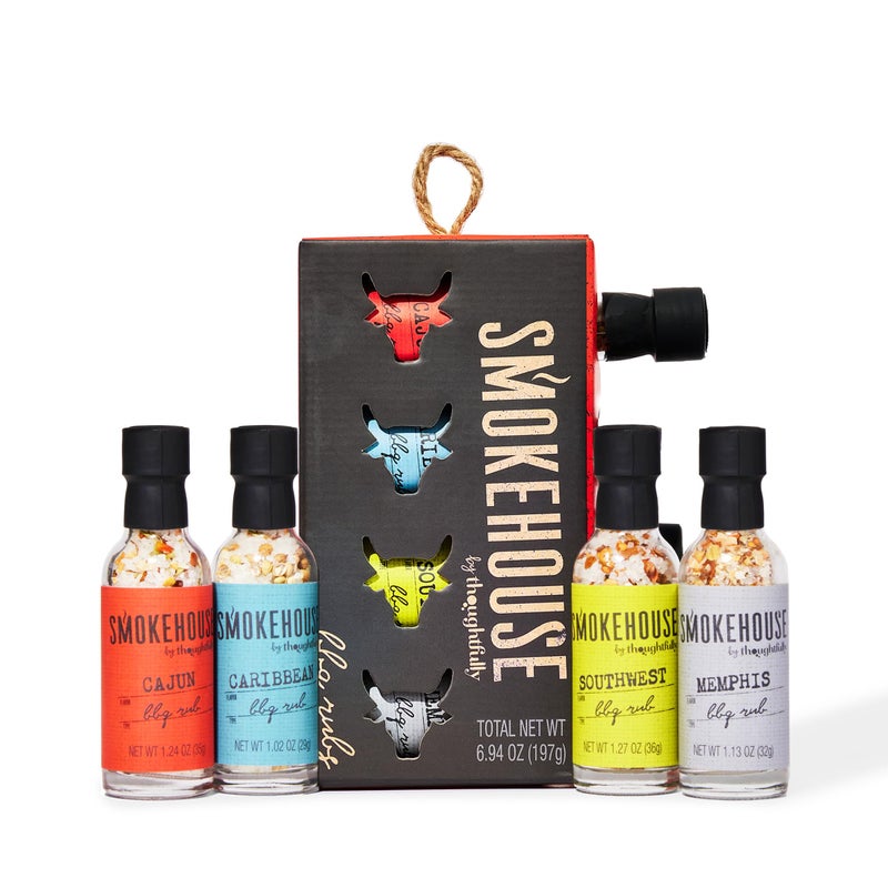 Thoughtfully Smokehouse by Thoughtfully Smokehouse Barbecue Rubs Gift Set Flavors Include Cajun Caribbean Memphis and Southwest Set of 4 - Image 3