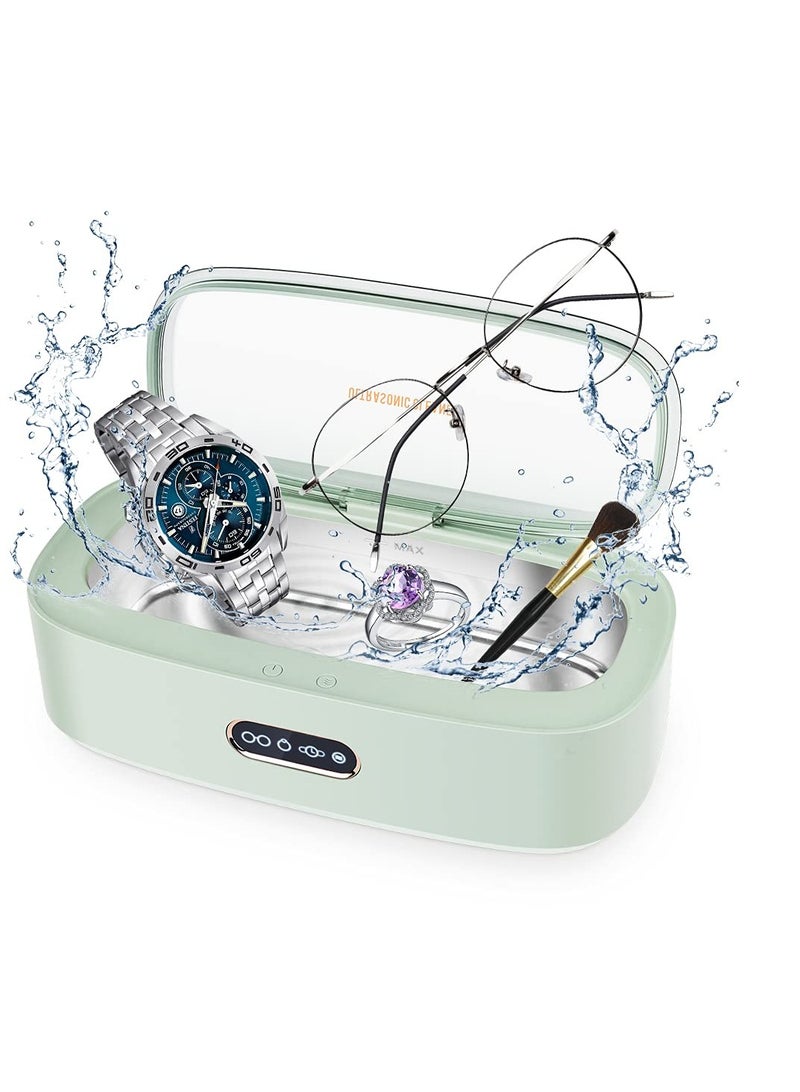 Ultrasonic Jewelry and Eyeglass Cleaner with 300ml Capacity, 4 Cleaning Modes for Jewelry, Watches, and Makeup Brushes - Image 1
