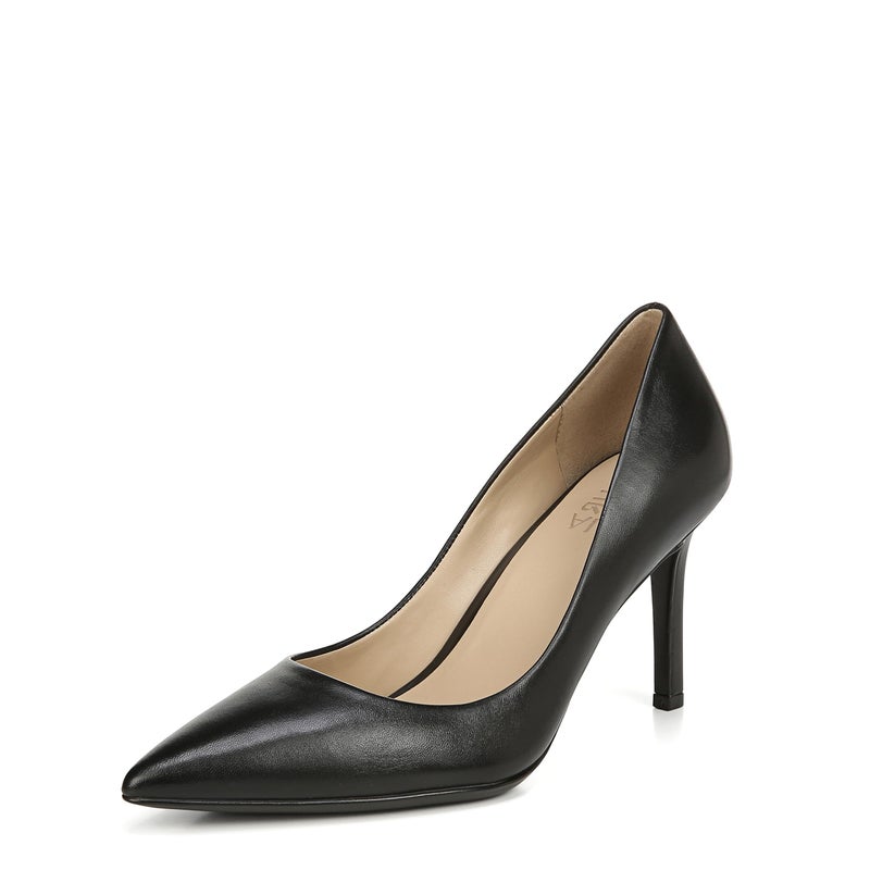 Naturalizer Womens Anna Pump Black Leather 85 W