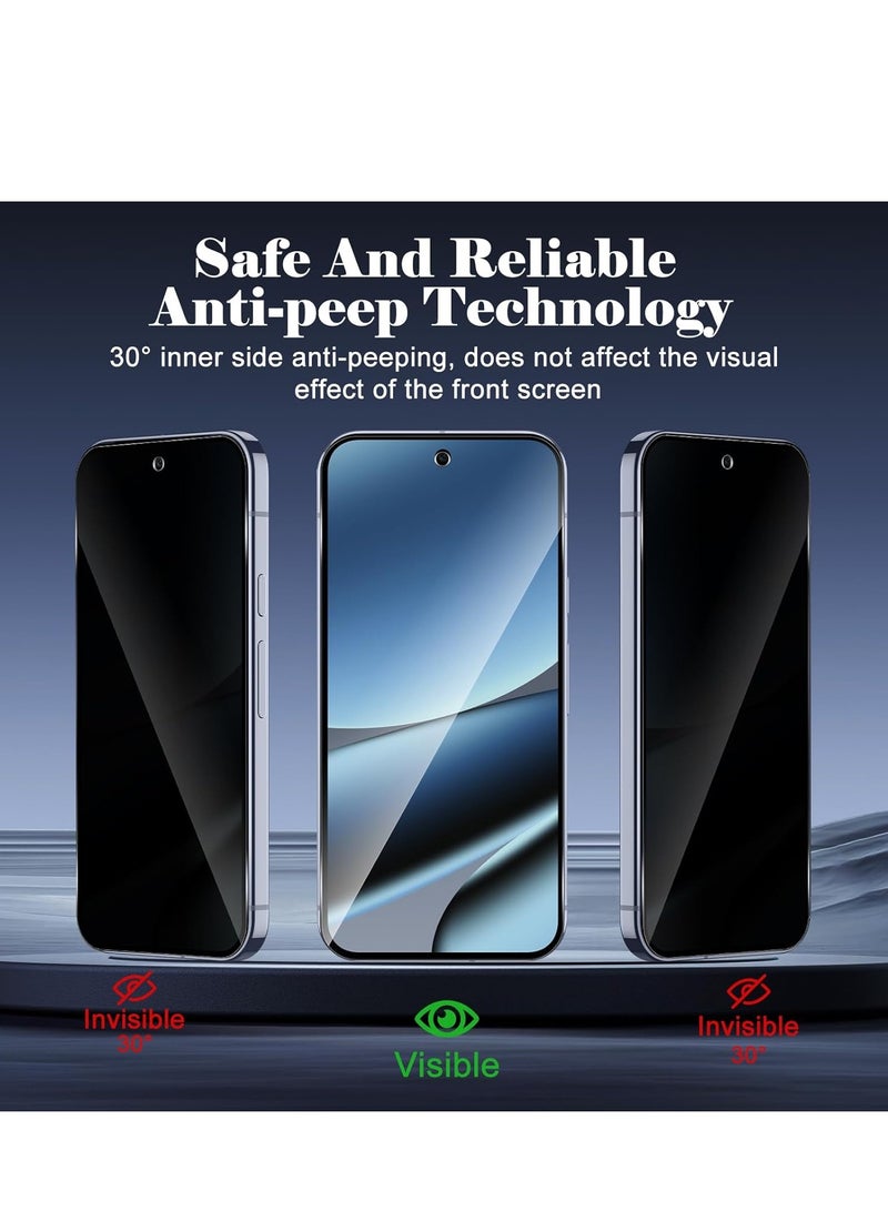 زجاج مقسى للخصوصية 2 قطعة لجهاز جوجل بكسل 10 برو XL واقي شاشة الخصوصية و 2 قطعة واقي عدسة الكاميرا - Image 2