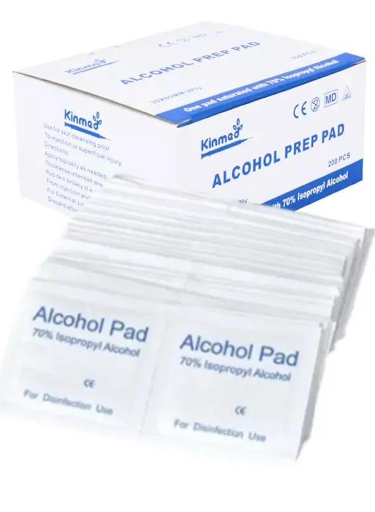 Kinmed Medical Swab, Prep Pads, Cotton Pads /200 Piece  - Image 1