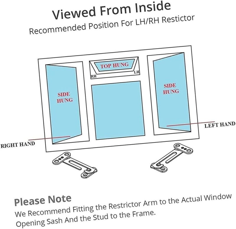 4Pcs White Window Lock Latch Safety Stopper For Vertical Windows Easy Installation - Image 3