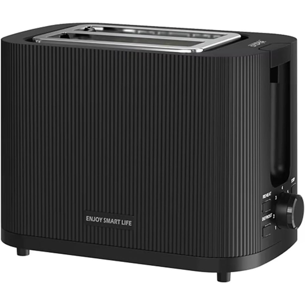 2-Slice Toaster with Defrost and 7 Browning Settings ST-90601, 780W - 930W, Automatic Pop-Up, Cancel Function Black
