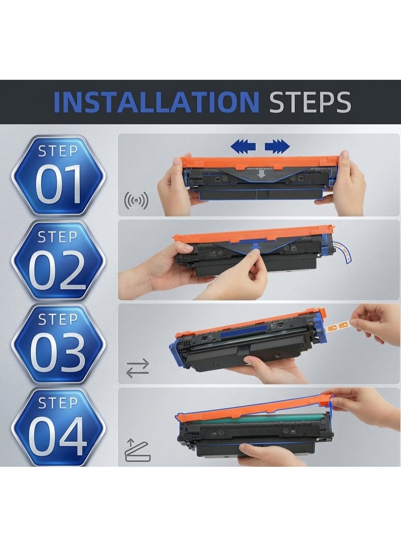 APlus Compatible 069 / 069H Toner Cartridges with Chip for Canon Printers – Pack of 4 (BK/C/M/Y) - Image 5