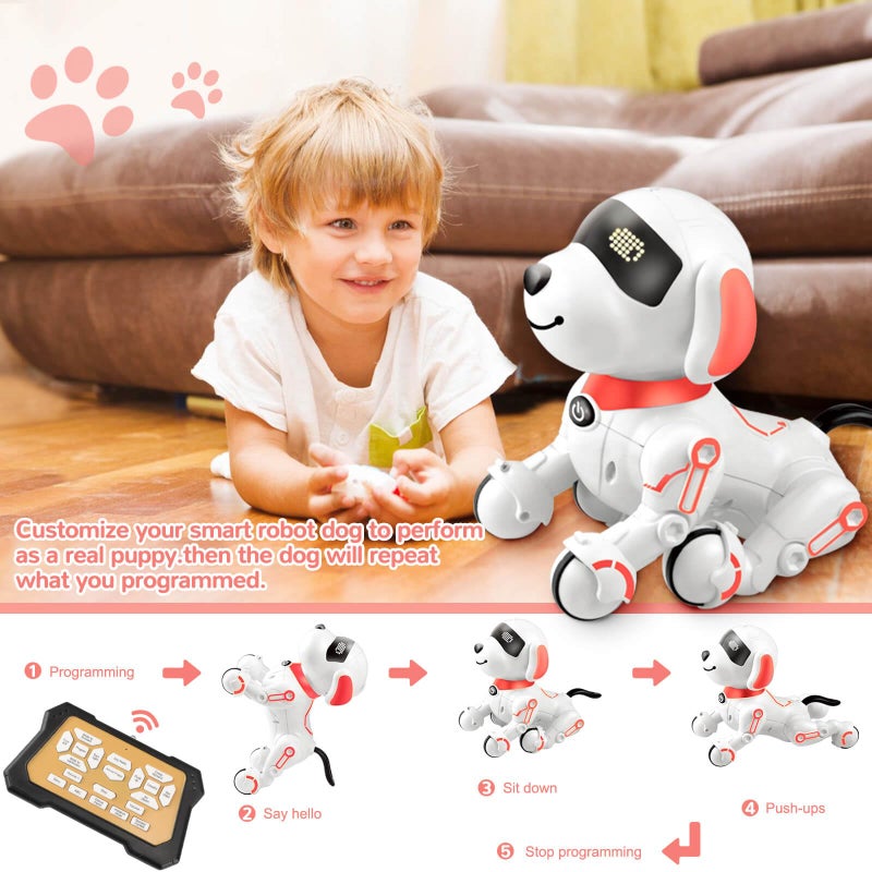 Britik Robot Dog Toys for Kids 8 9 10 11 12, Remote Control Dogs, Robot Dog for Kids 8-12, Pet Robotic, Electric Toy, Robotic Dogs, Toys for 5 6 7 8 9 10 11 12 Years Old Boys Girls, Blue - Image 4