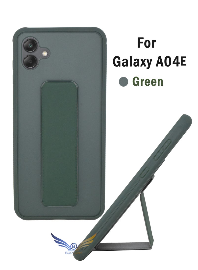 بورتوني جراب هاتف Samsung Galaxy A04e حامل هاتف مغناطيسي للسيارة قابل للطي ومسند الإصبع وغطاء واقٍ لهاتف Samsung A04e - Image 1